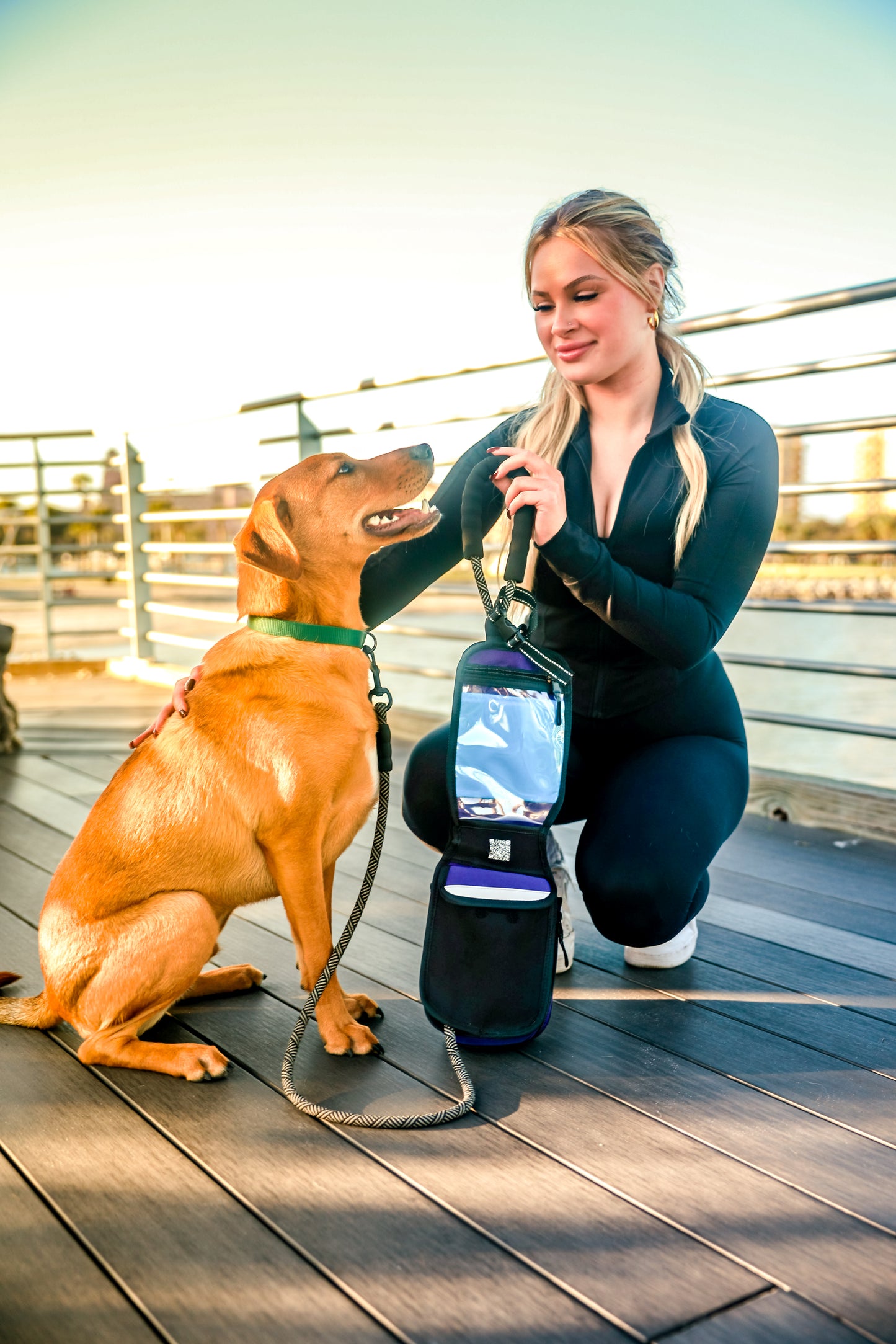 The Ultimate Hands-free Dog Walking Bag (Purple)