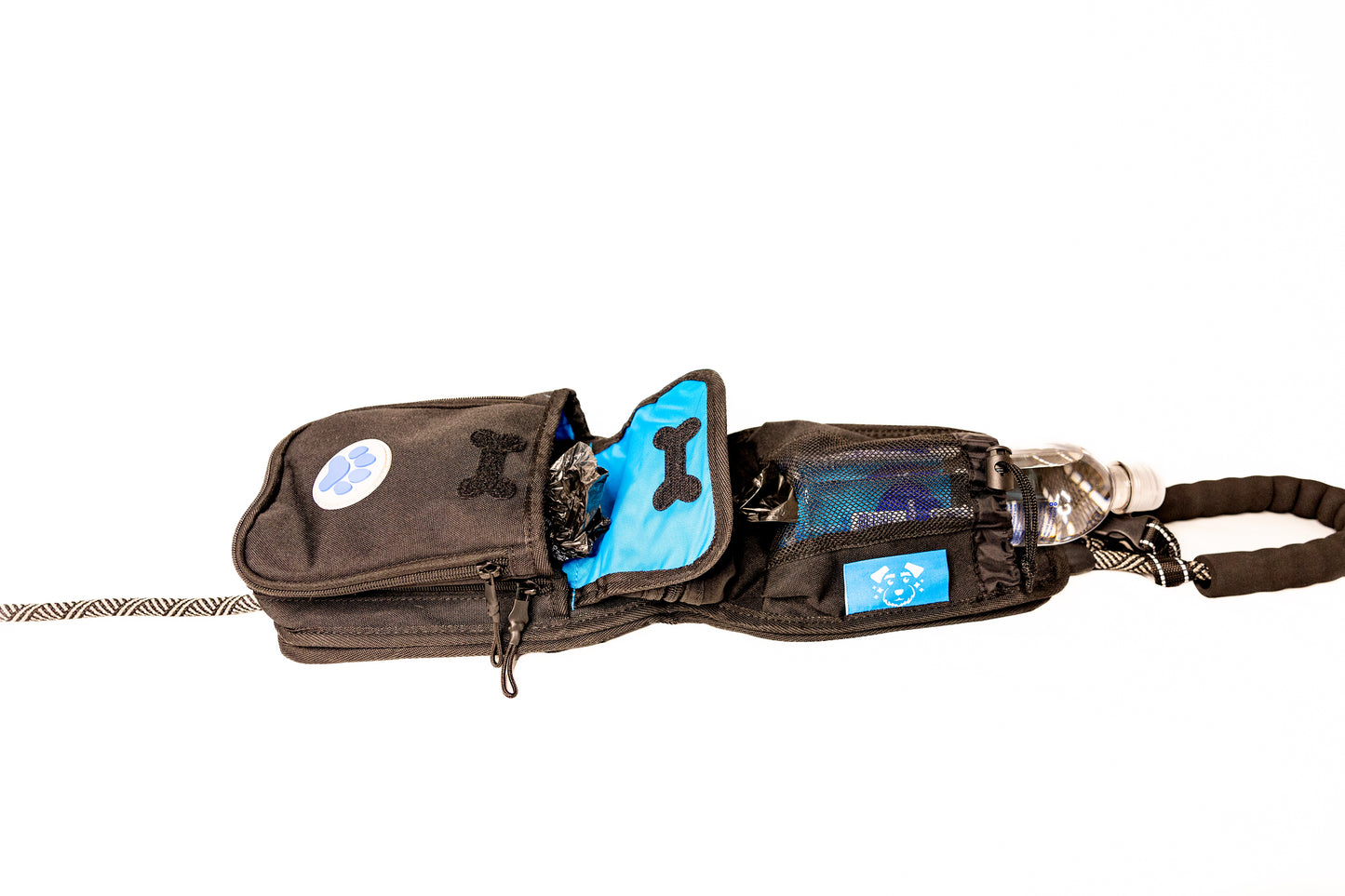 The Ultimate Hands-free Dog Walking Bag (Black)